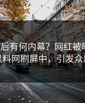 速看背后有何内幕？网红被曝热点，黑料网刷屏中，引发众怒