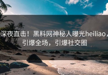 深夜直击！黑料网神秘人曝光heiliao，引爆全场，引爆社交圈